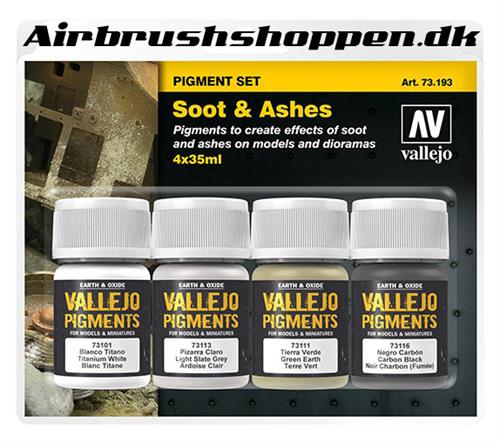 73.193 Soot & Ashes pigment set 4 x 30 ml Vallejo